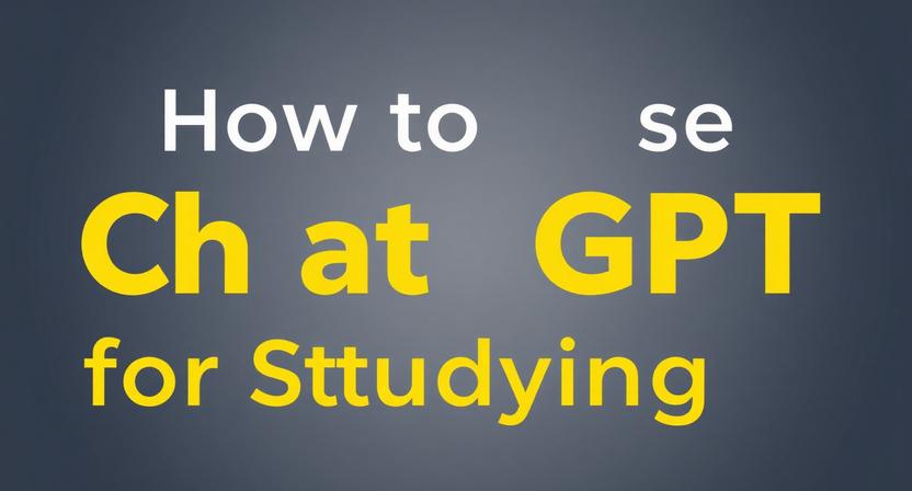 Use ChatGPT for Studying